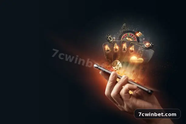 Tela do aplicativo 7cwin com interface moderna e notificações em tempo real